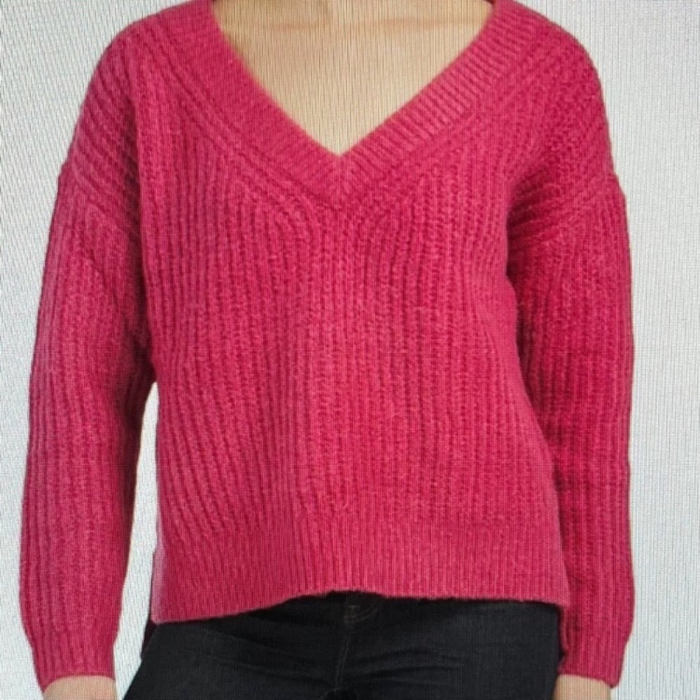 Lucky Brand Pink Knit Chunky Sweater Size Small NWT